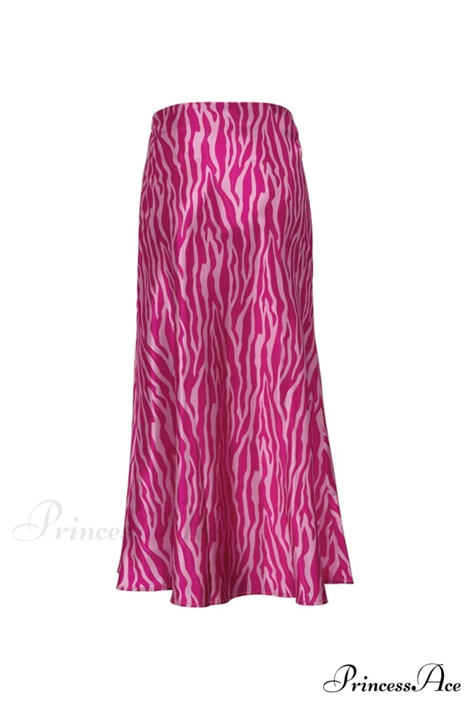 Midi Fishtail Zebra Skirt - Image 11