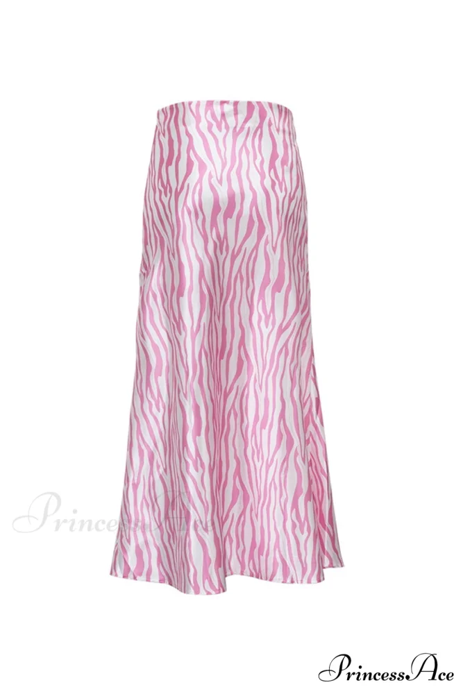 Midi Fishtail Zebra Skirt - Image 7