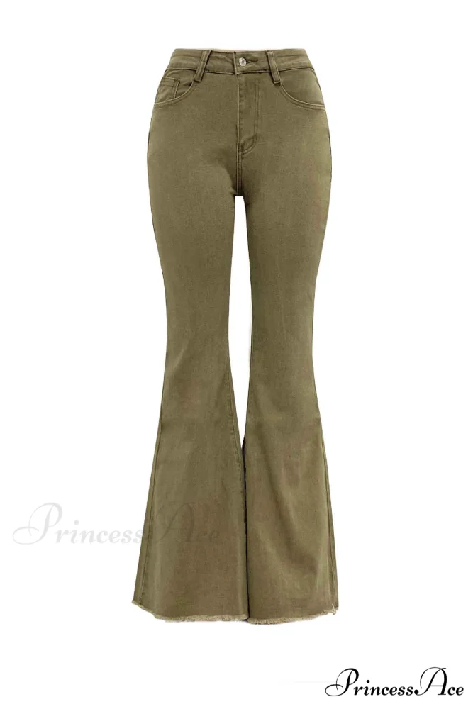 Mid Retro Flared Denim Rise Jeans - Image 6