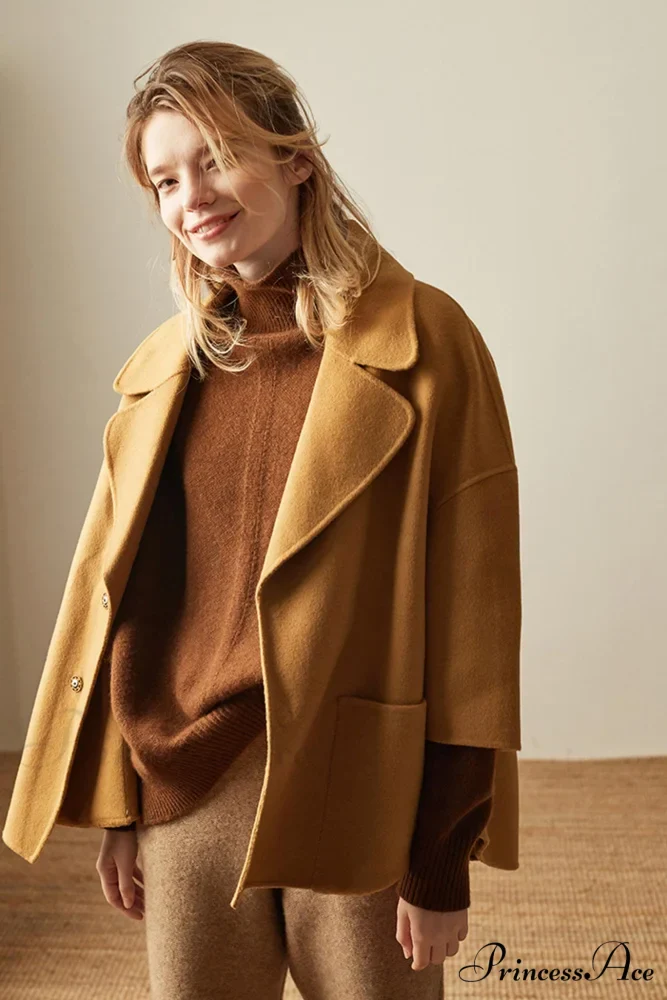 Turtleneck Wool Side Sweater with Split - Image 5