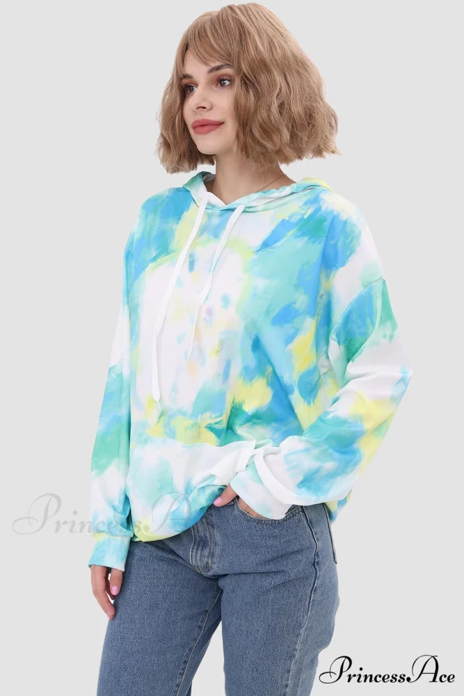 with Tie Hoodie Dye Drawstring - Image 7