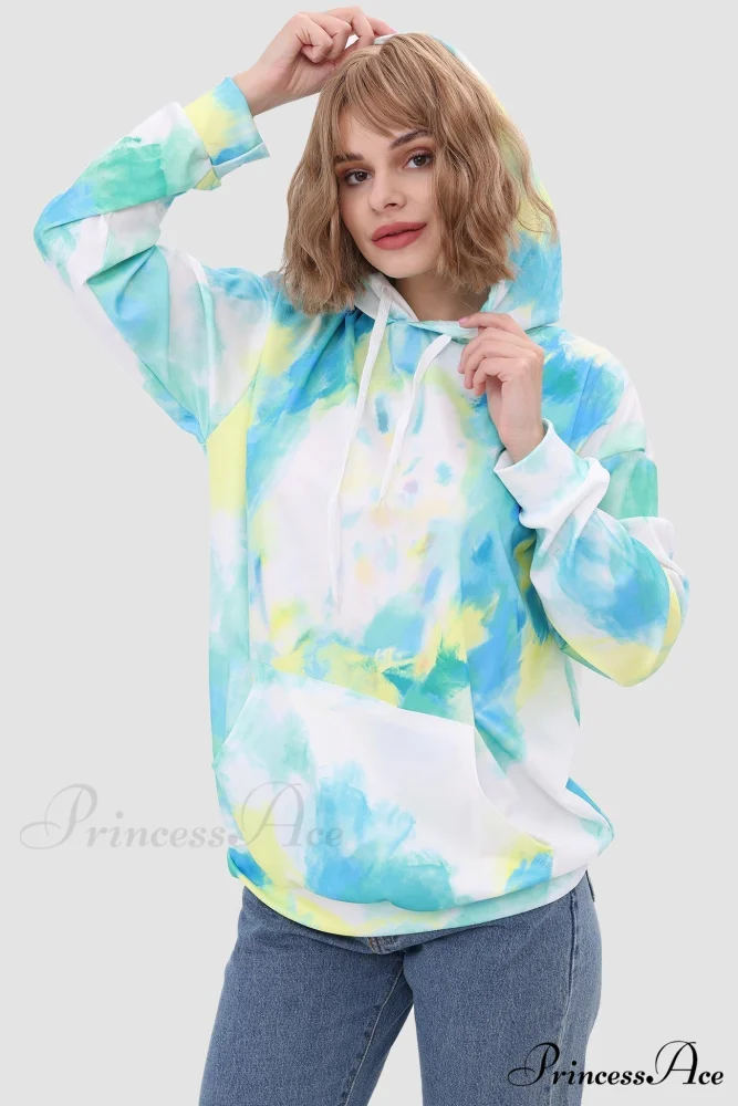 with Tie Hoodie Dye Drawstring - Image 8