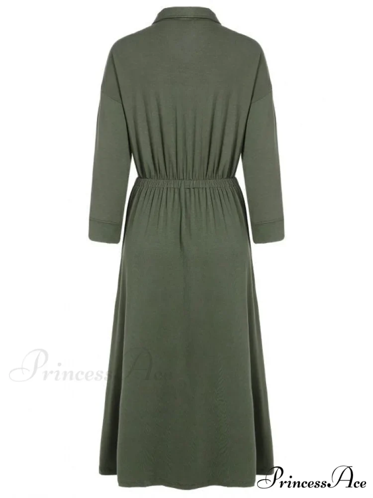 Military Gown With Midi Pockets - Image 2