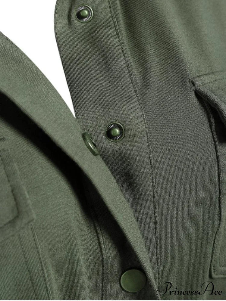 Military Gown With Midi Pockets - Image 3