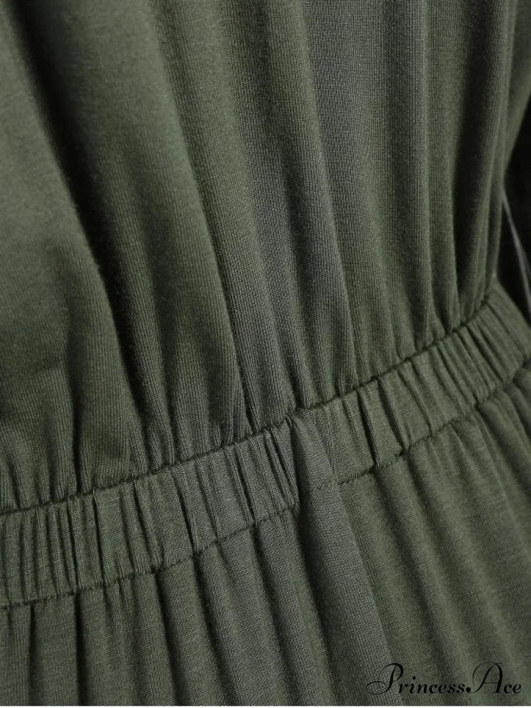 Military Gown With Midi Pockets - Image 5