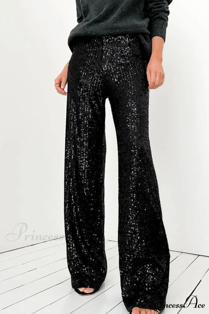 Sequin Long Straight Pants - Image 9