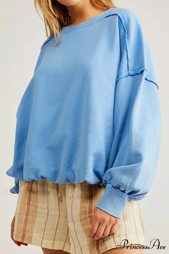 Edge Raw Neck Crew Sweatshirt - Image 2