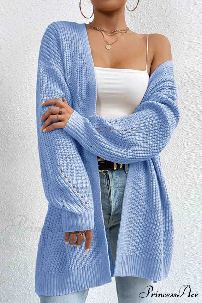 Open Mid-Length Front Cardigan - Image 5