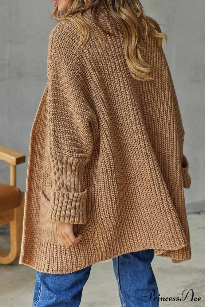 Long Open Front Cardigan - Image 3