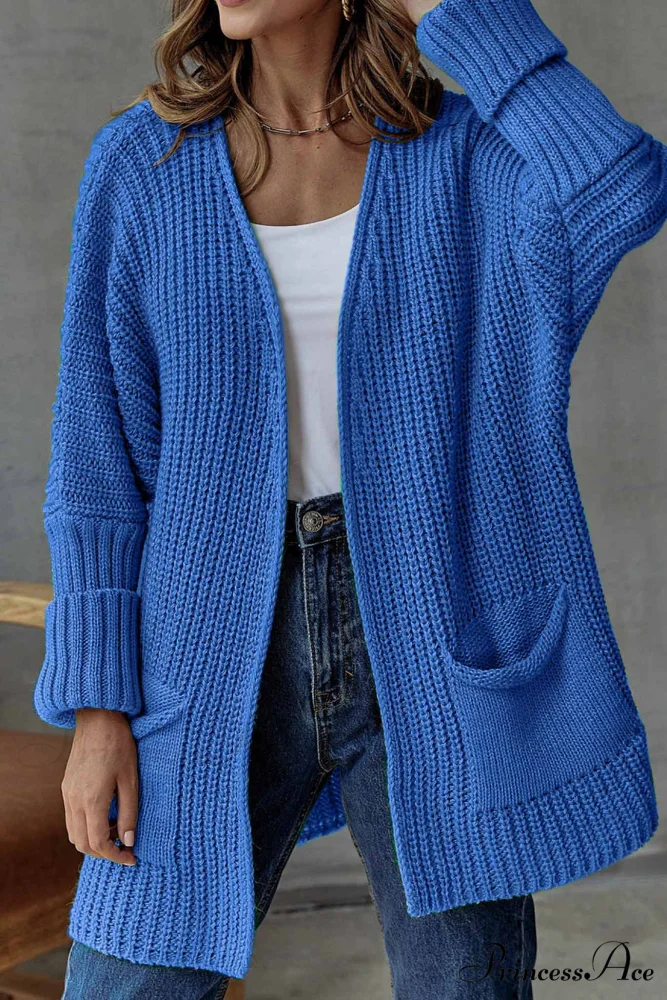 Long Open Front Cardigan - Image 7