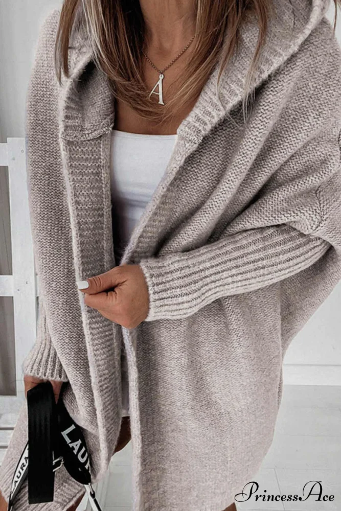 Hoodie Front Open Cardigan - Image 18