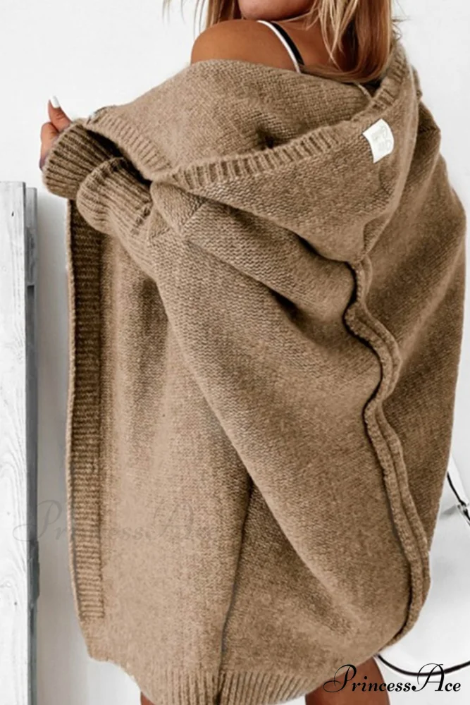 Hoodie Front Open Cardigan - Image 24