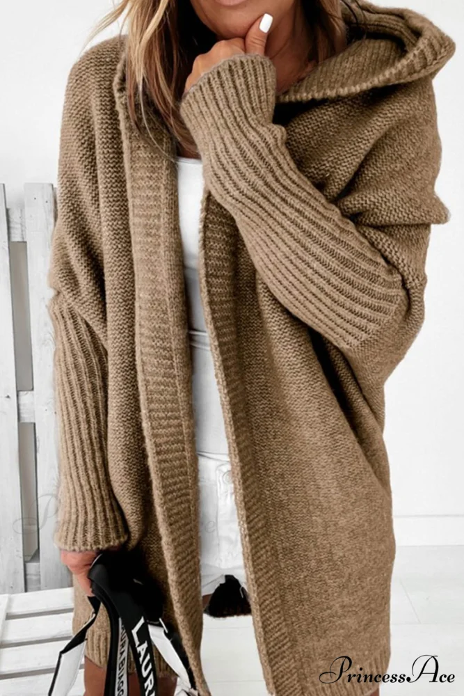 Hoodie Front Open Cardigan - Image 25