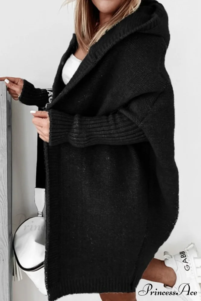 Hoodie Front Open Cardigan - Image 27