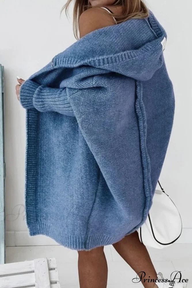 Hoodie Front Open Cardigan - Image 31
