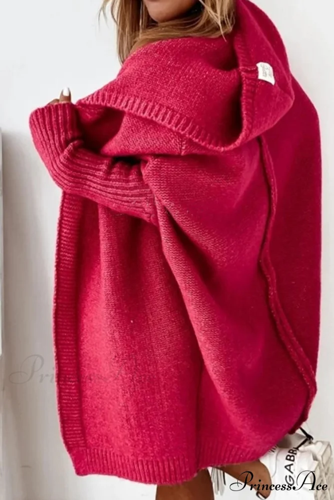 Hoodie Front Open Cardigan - Image 4