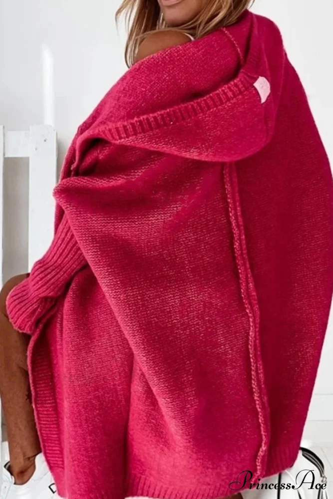 Hoodie Front Open Cardigan - Image 5
