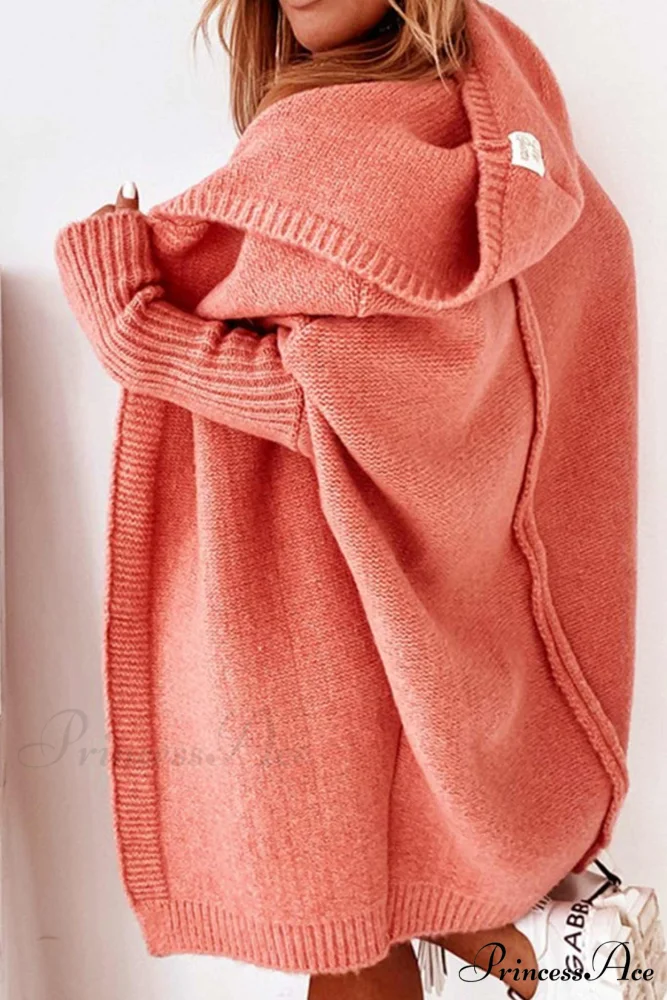 Hoodie Front Open Cardigan - Image 7