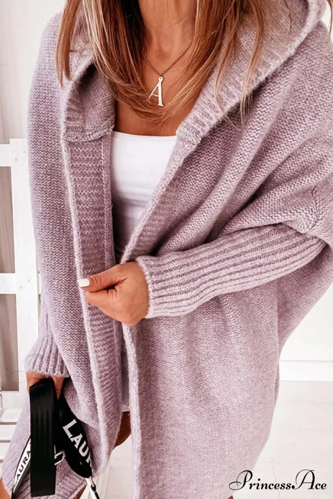 Hoodie Front Open Cardigan - Image 8