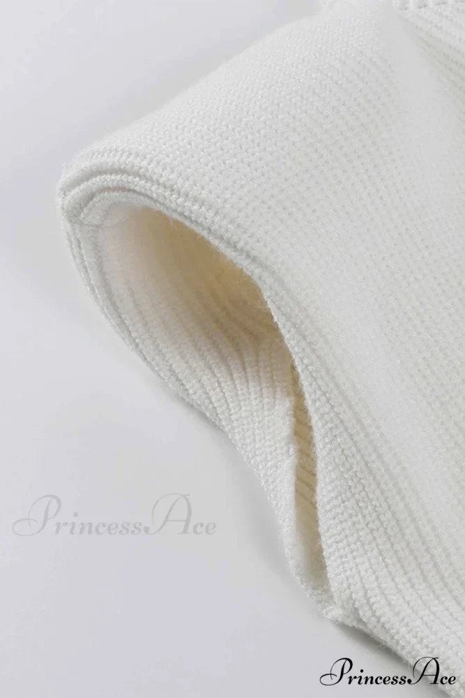 Neck Mock Sleeveless Sweater - Image 14