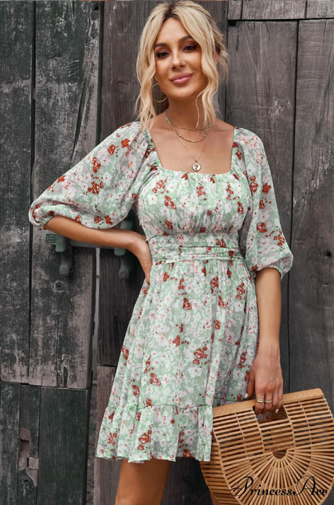 Chiffon with Word Flowered Ruffled Gown Collar - Image 5