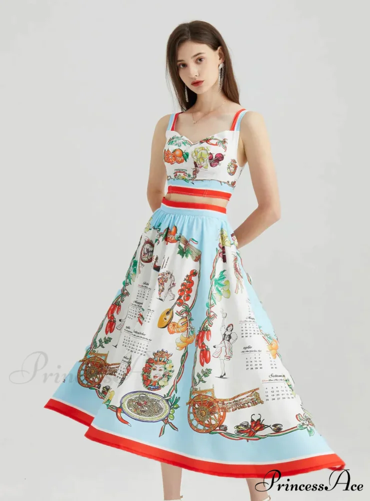 Skirt and Top Fruit Design Set - Image 2