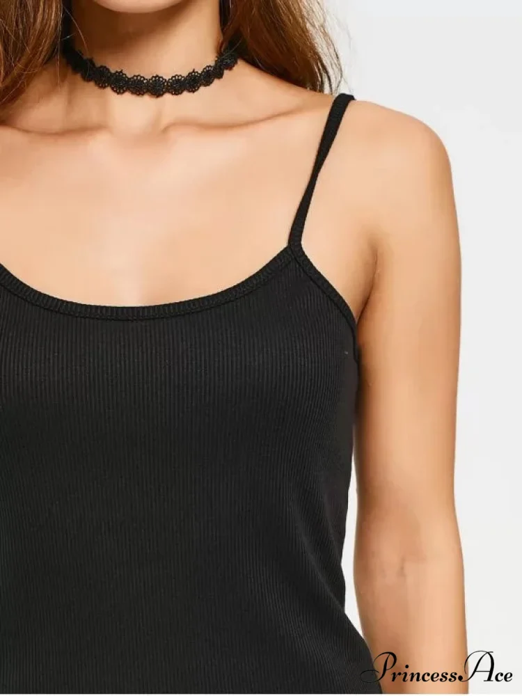 Slip Bodycon Ribbed Slit Dress - Image 3
