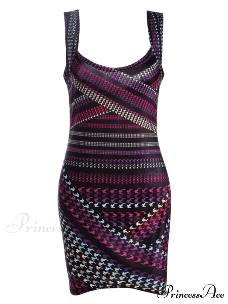 with Stunning Bodycon Mini Gown Print - Image 5