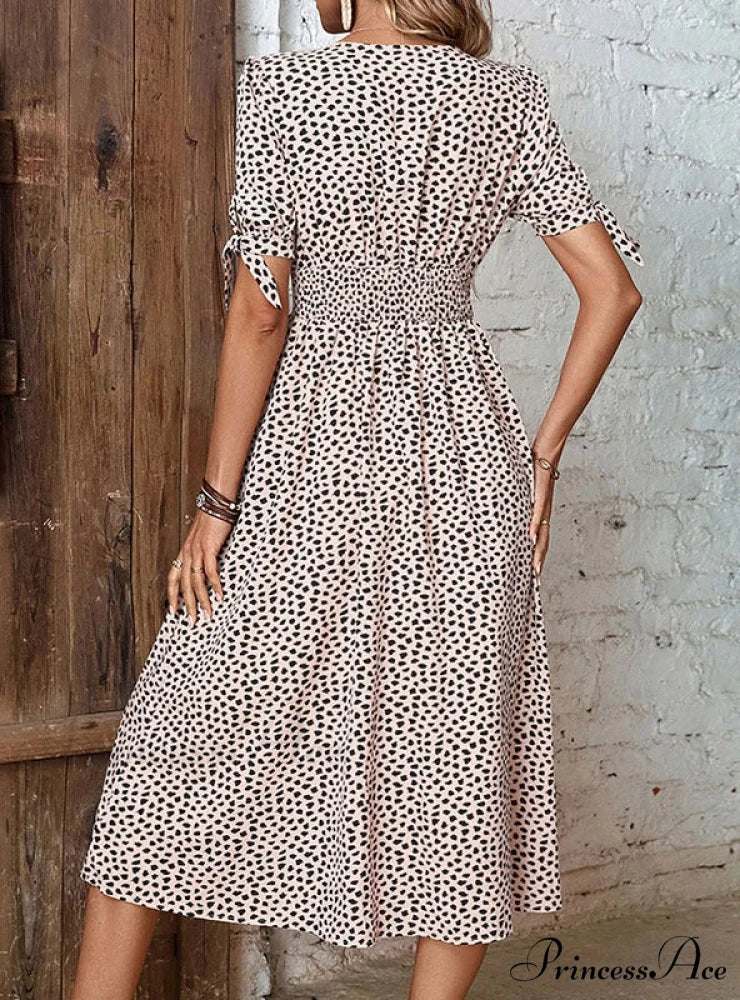 Design Leopard V-Neck Dress - Image 3
