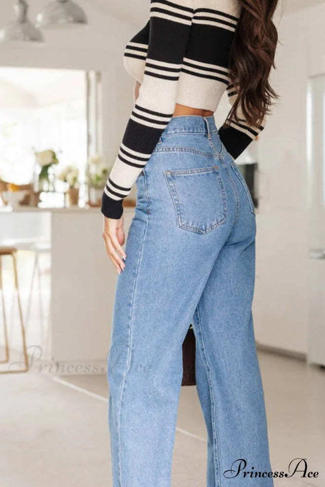 Rise High Wide-leg Jeans - Image 5