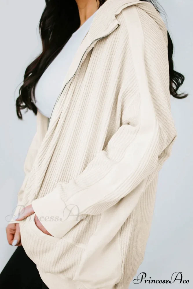 Zipper Waffle Hoodie - Image 12