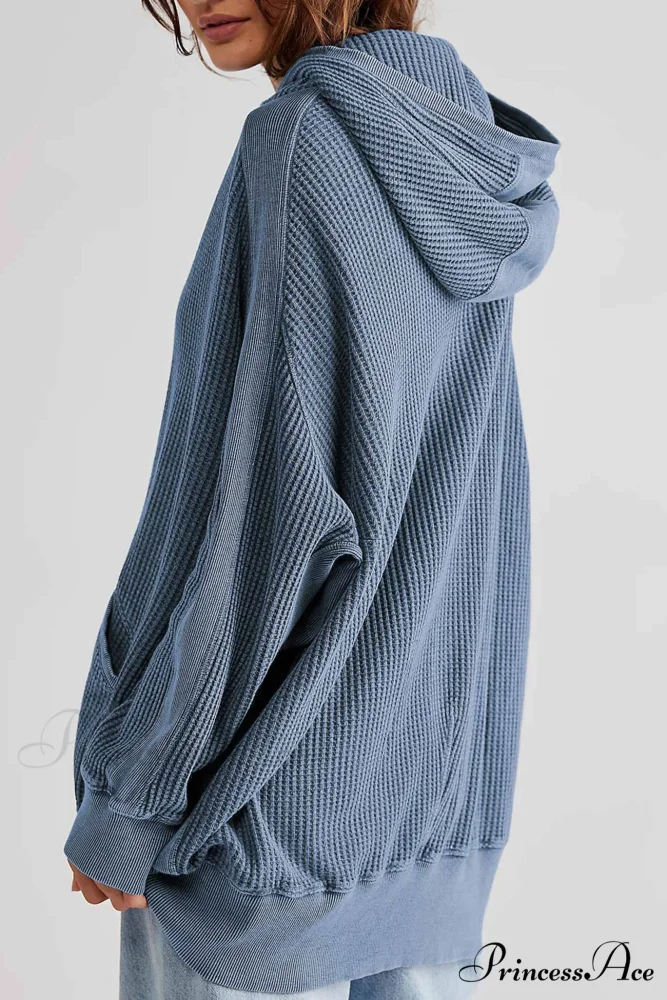 Zipper Waffle Hoodie - Image 19