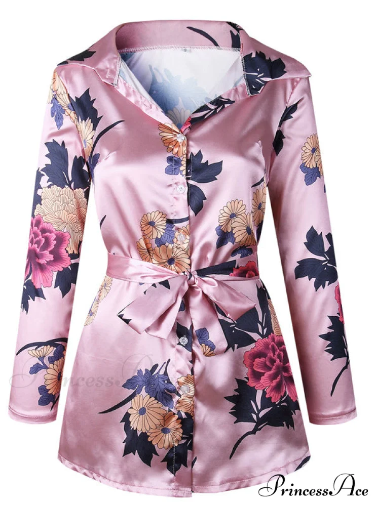 Flowered Gown Women Notched Long Sexy Warm-Season Design Arm Split - Image 8