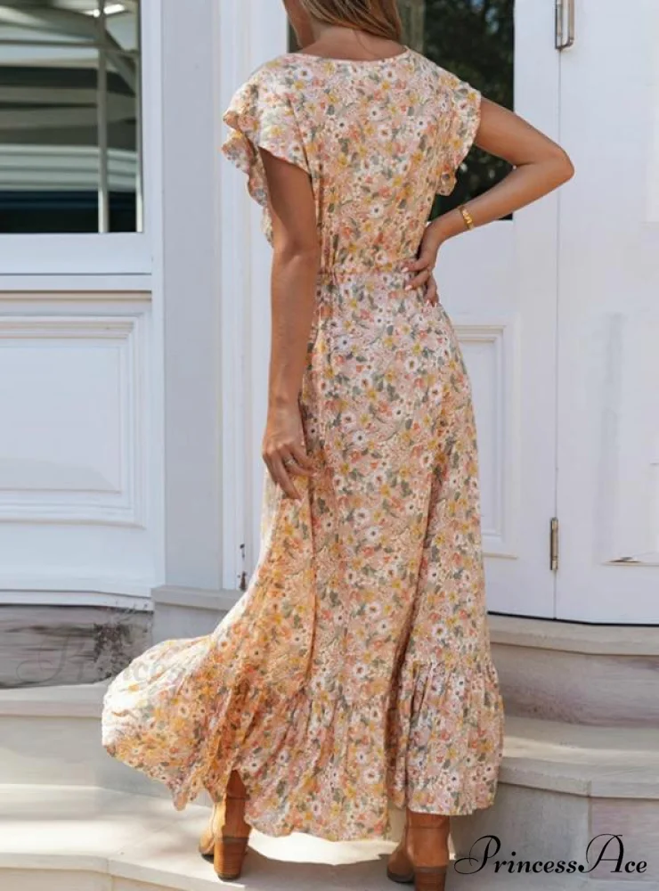 Bohemian Warm-Season Full-Length Dress - Image 3