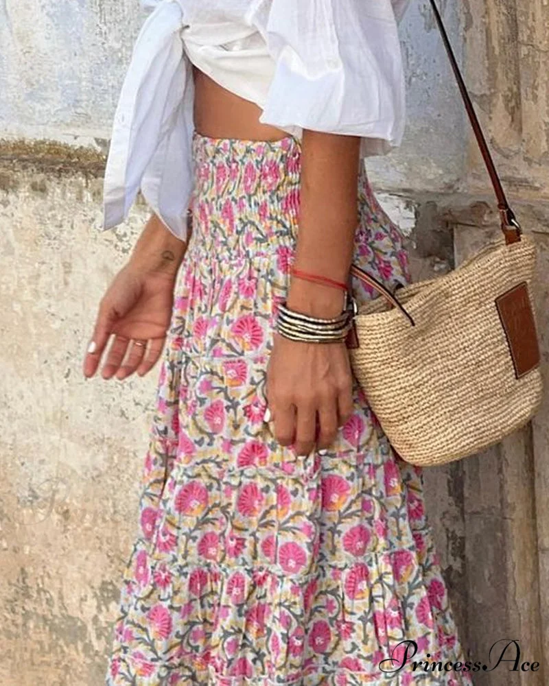Floral A-Line Skirt - Image 3