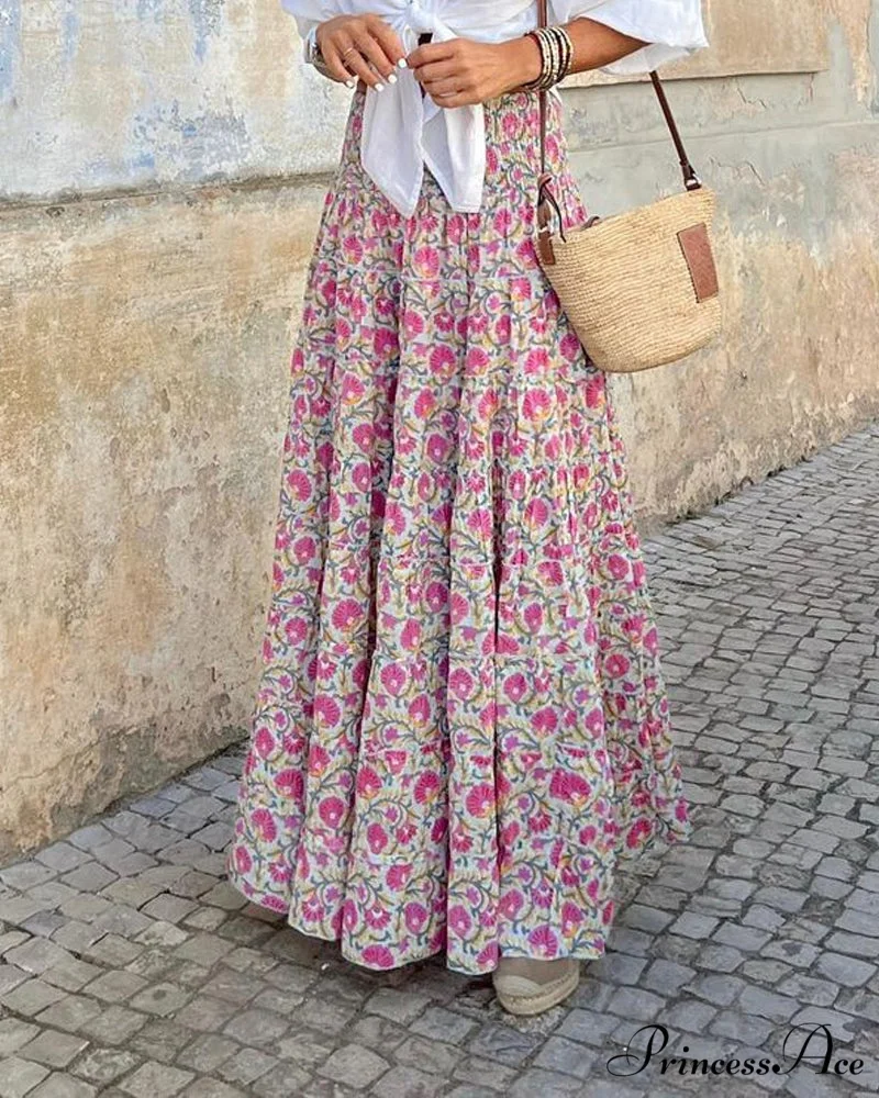 Floral A-Line Skirt - Image 5
