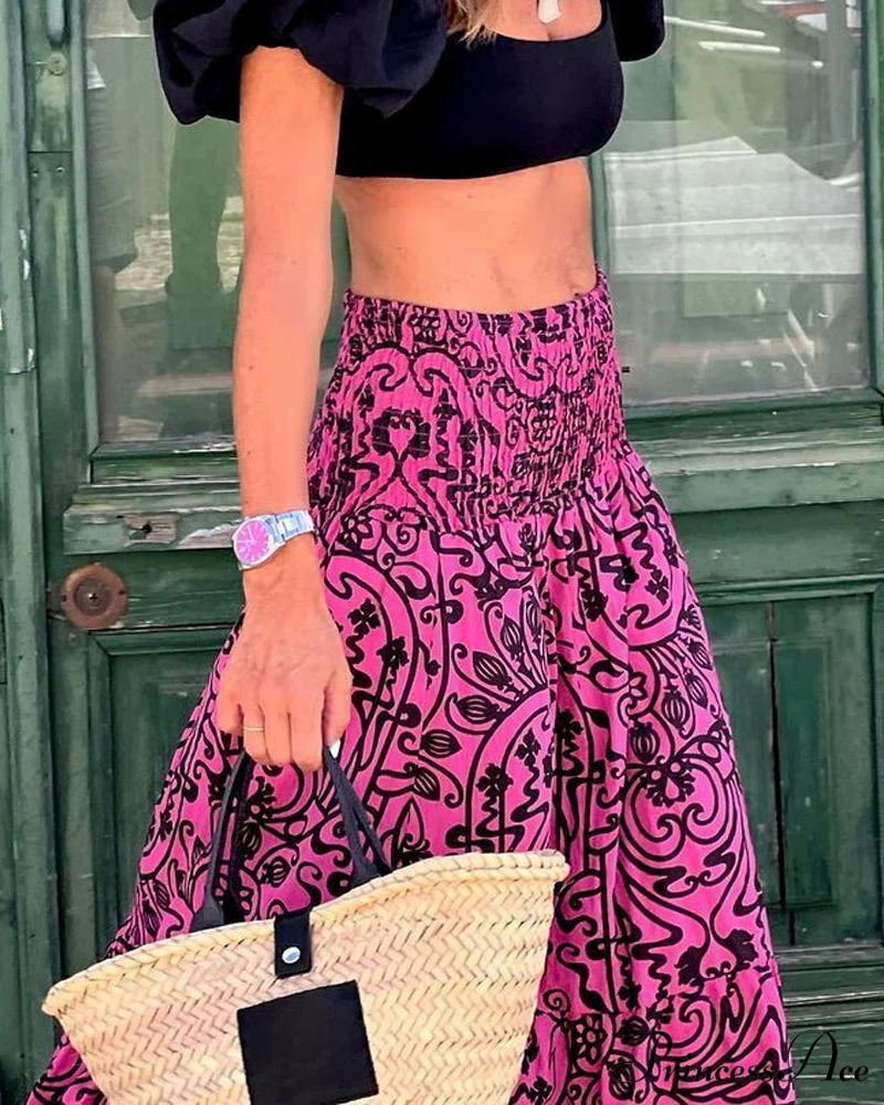 Floral A-Line Skirt - Image 6