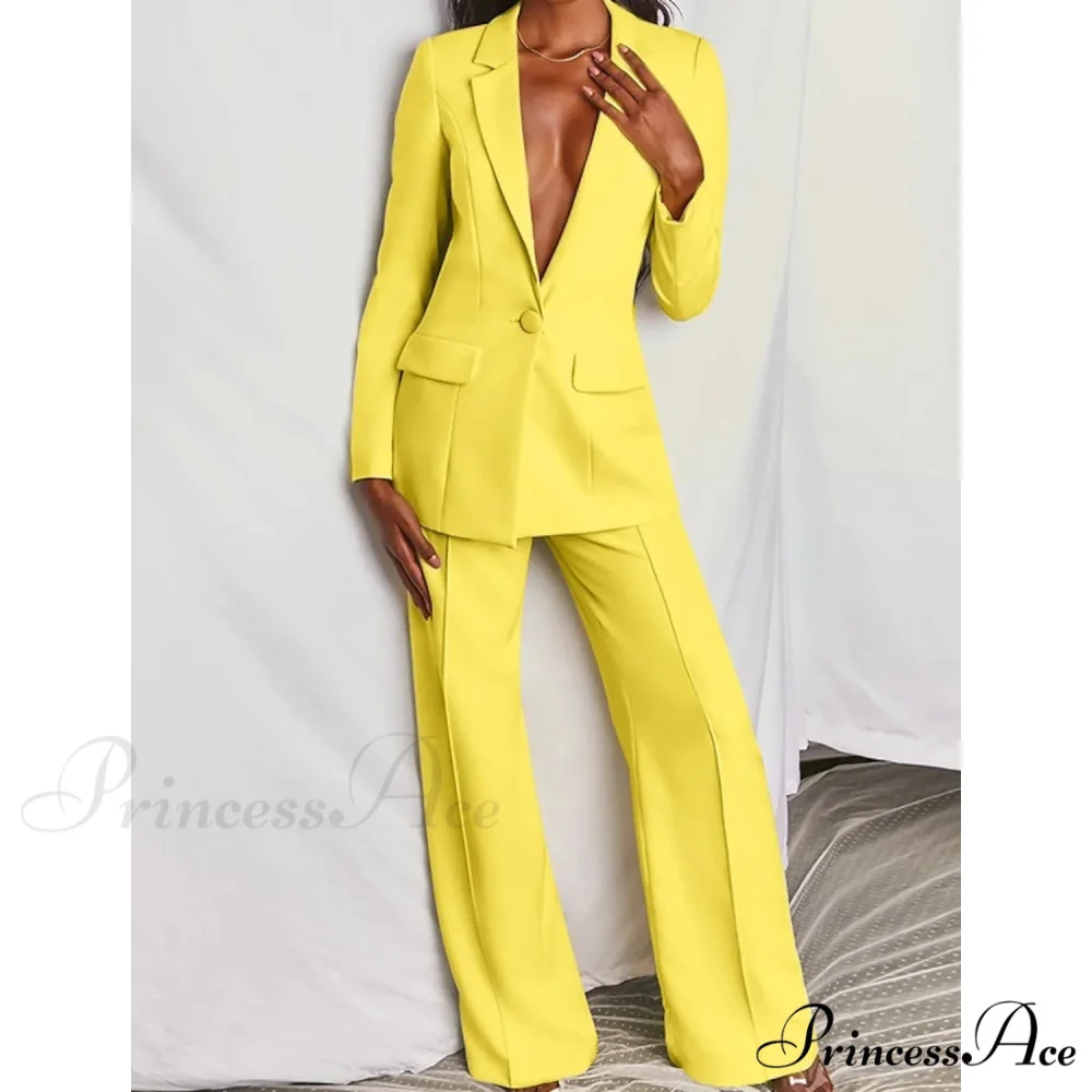 Women's Regular Pocket Coat Formal Fashion Suit - Image 5