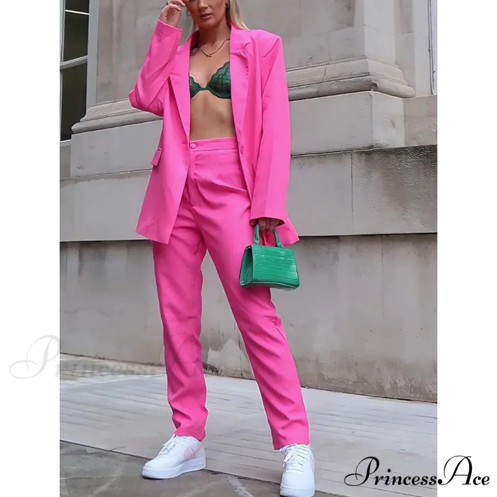 Women's Regular Pocket Coat Formal Fashion Suit - Image 6