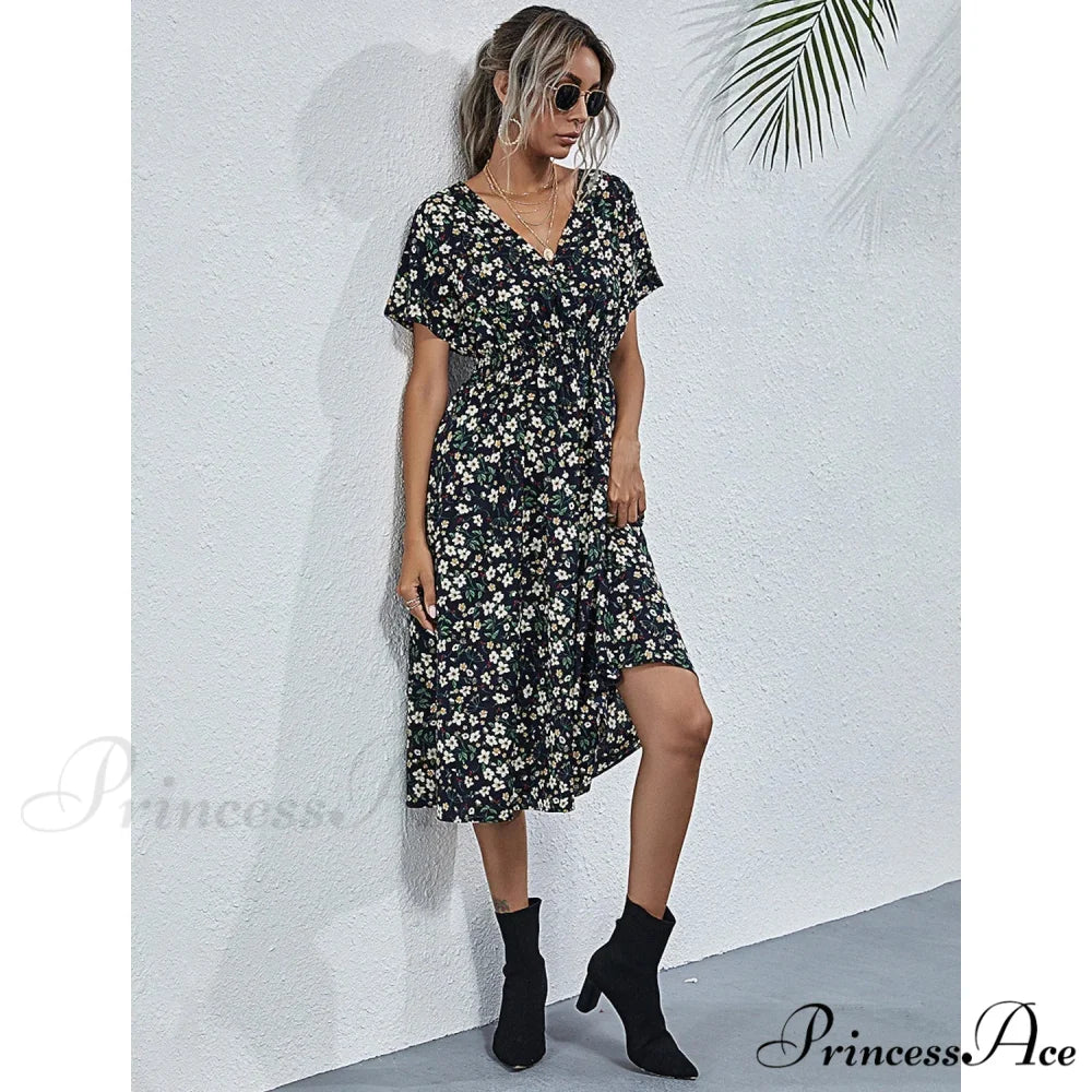 Boho Loose Midi Dress for Women - Image 2