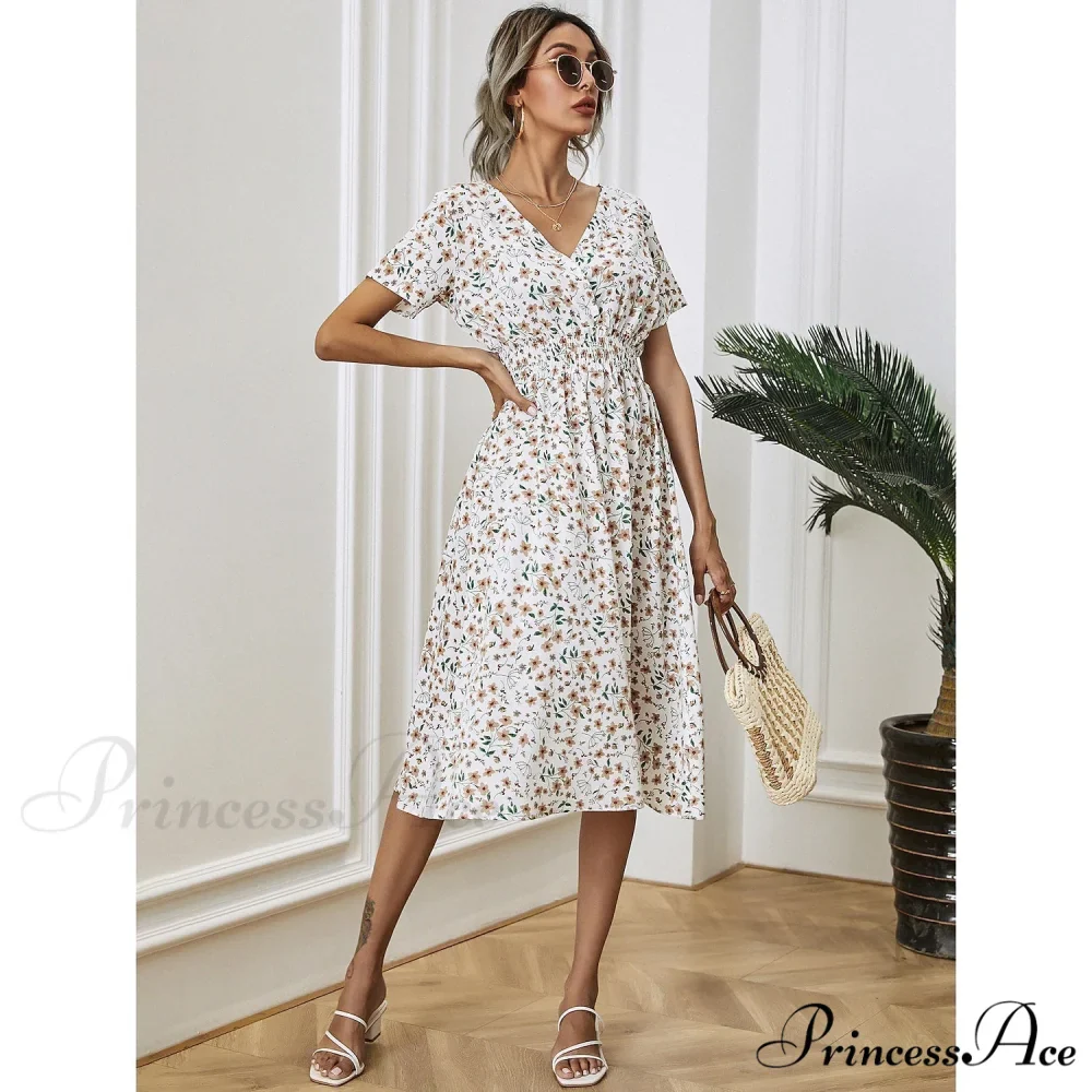 Boho Loose Midi Dress for Women - Image 3