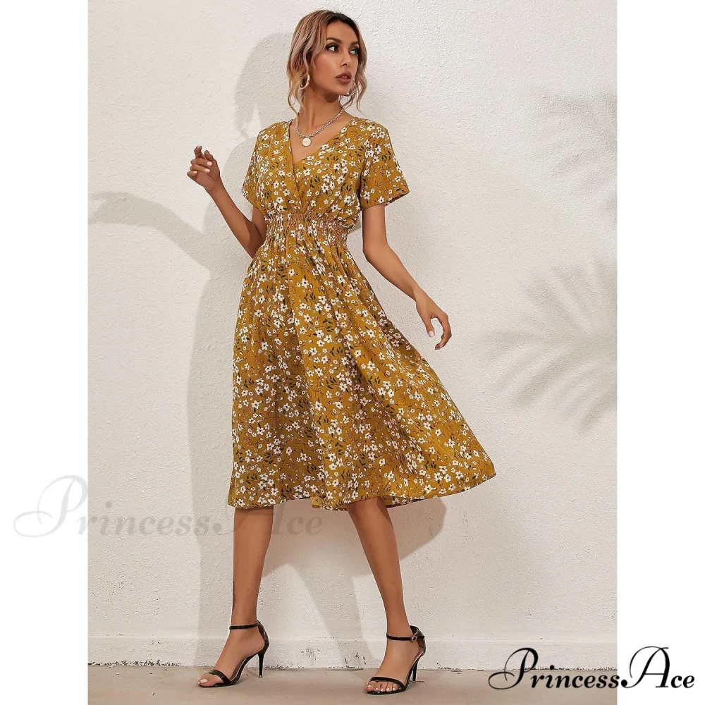 Boho Loose Midi Dress for Women - Image 6