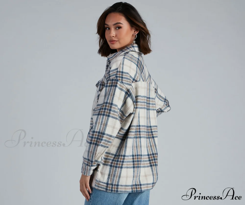 Plaid Shacket - Chill Out - Image 2