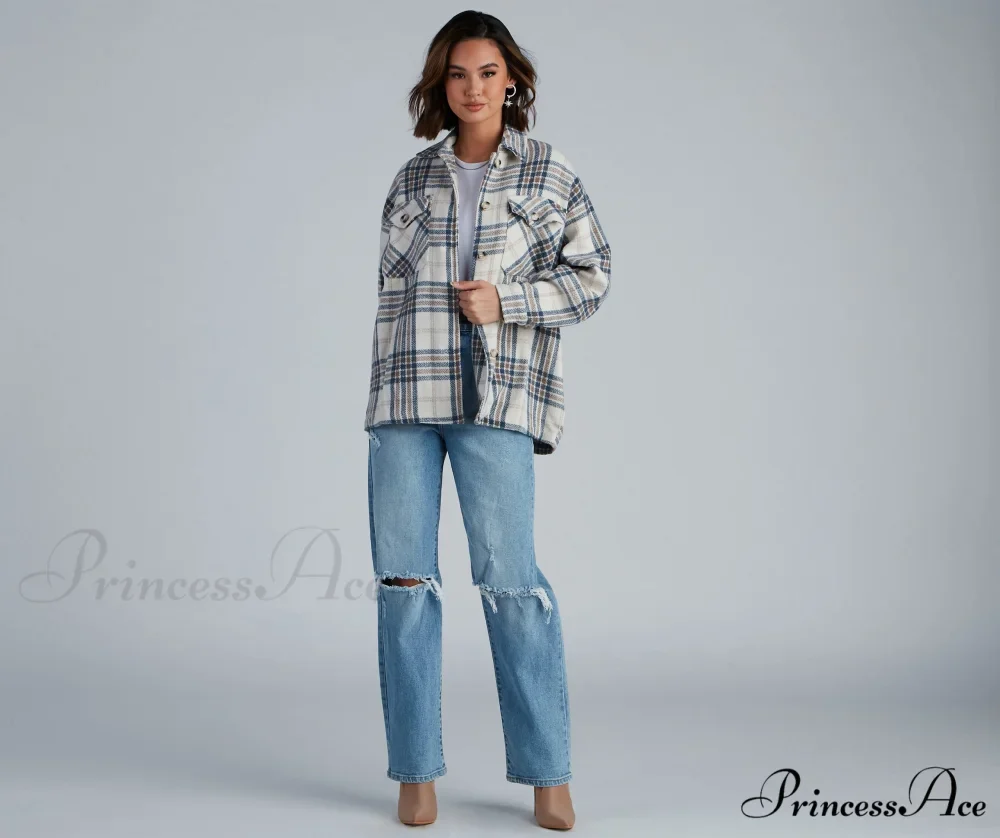 Plaid Shacket - Chill Out - Image 3