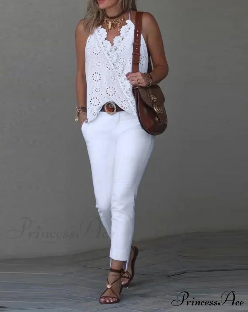 ALSU Women's Top Input: BLACK JEANS Output: Black Denim Jeans Input: BLUE DRESS Output: Blue Midi Dress Input: WHITE SHIRT Output: White Button-Up Shirt Input: GREY SWEATER Output: Grey Knit Sweater - Image 3