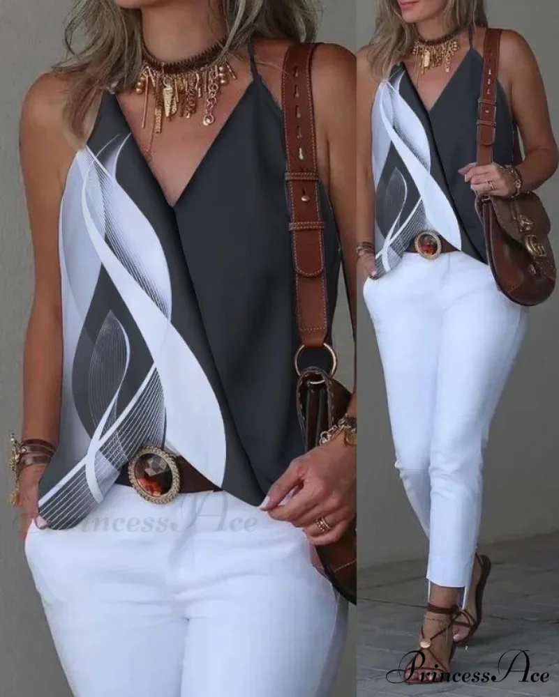 ALSU Women's Top Input: BLACK JEANS Output: Black Denim Jeans Input: BLUE DRESS Output: Blue Midi Dress Input: WHITE SHIRT Output: White Button-Up Shirt Input: GREY SWEATER Output: Grey Knit Sweater - Image 8