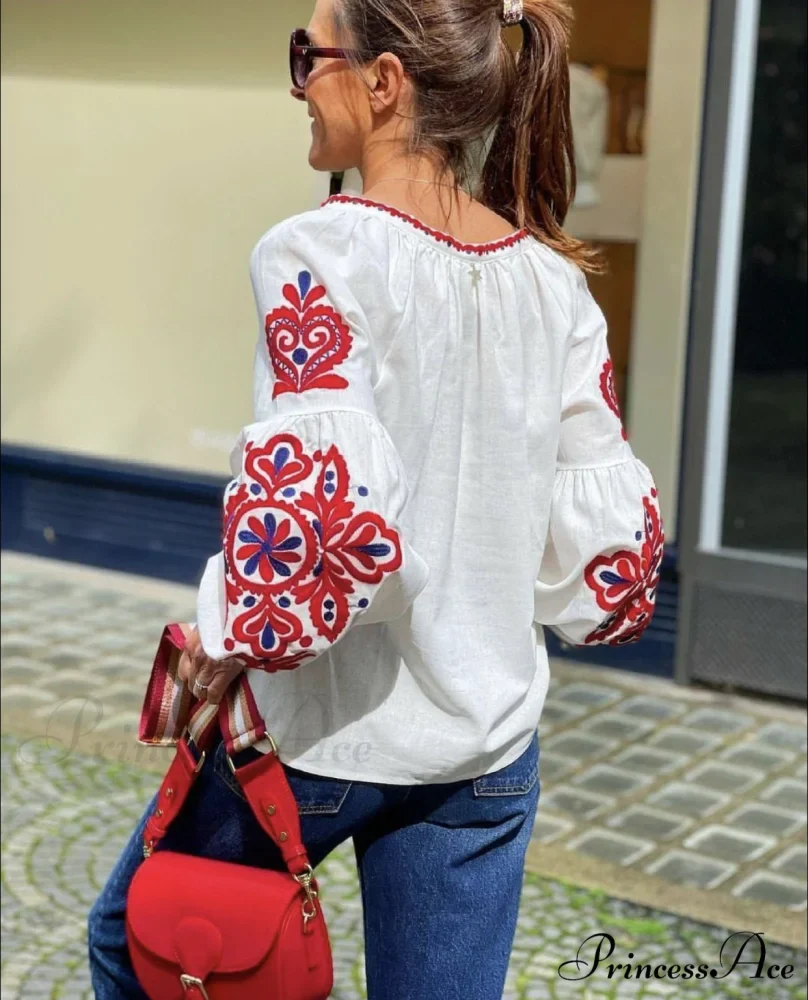 MARIA EMBROIDERED TOP - Image 2