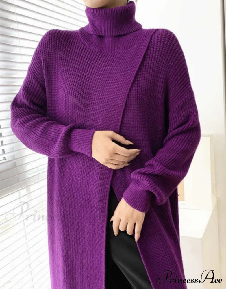 VERA LONG KNIT TOP - Black - Image 2