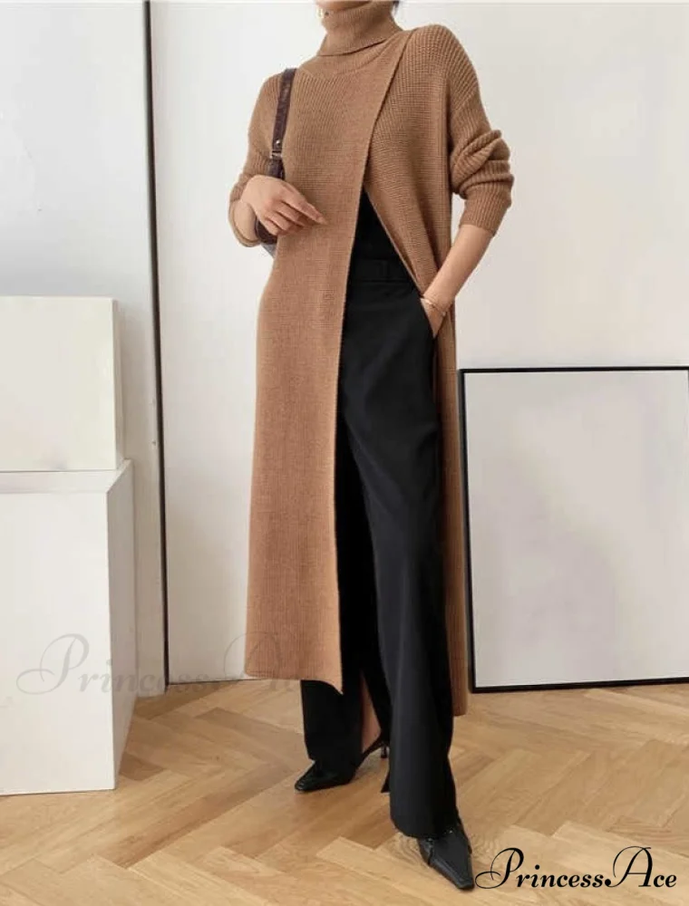 VERA LONG KNIT TOP - Black - Image 5