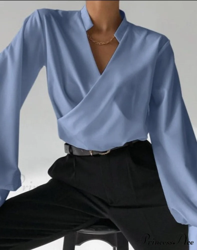 V-NECK SHIRT - TIARA - Image 3